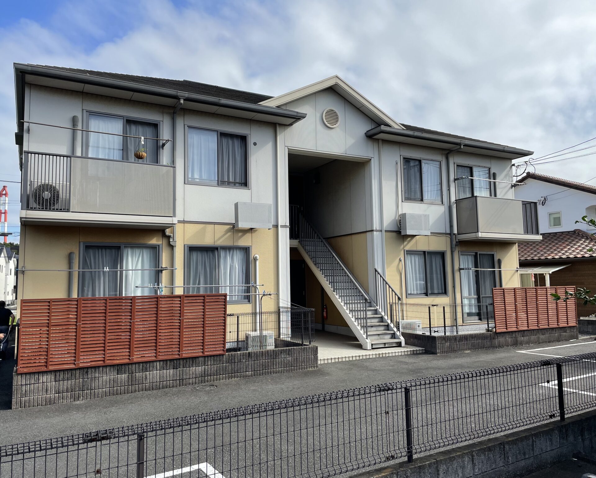 大分市 メゾンボヌール 屋上・外壁塗装工事 ビフォー