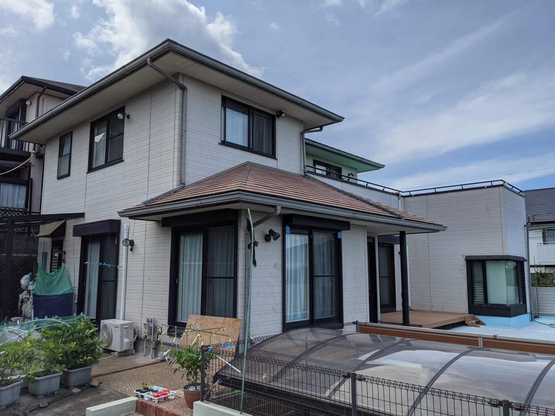 別府市 E様邸 屋根・外壁塗装工事 ビフォー