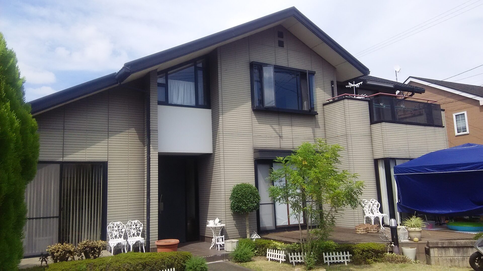 大分市 N様邸 屋根・外壁塗装工事 ビフォー