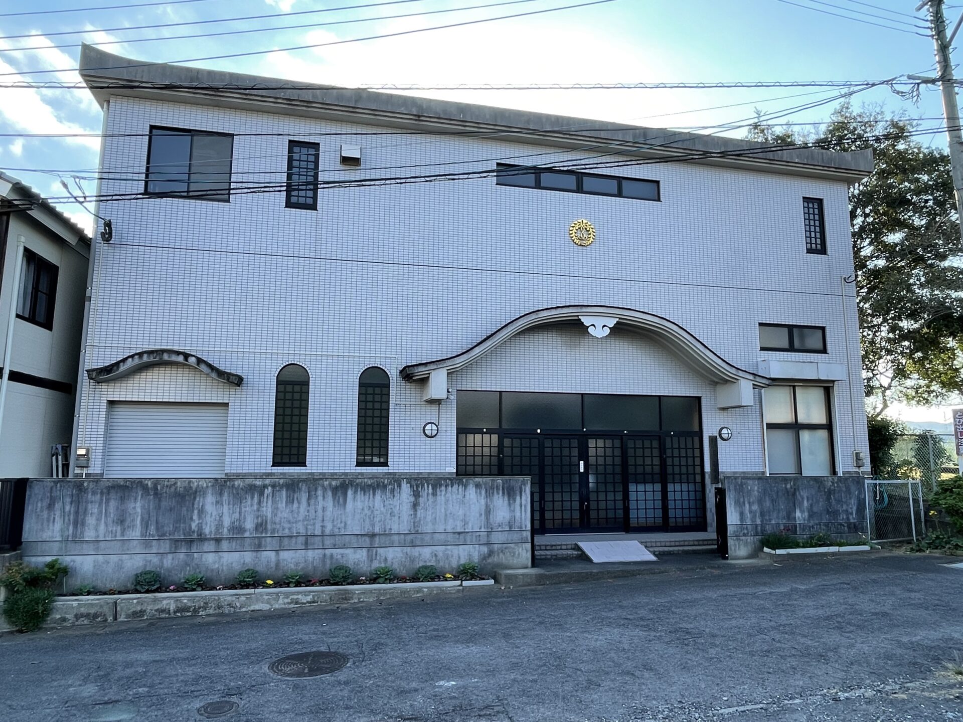 大分市 眞光寺 屋上・外壁塗装工事 ビフォー