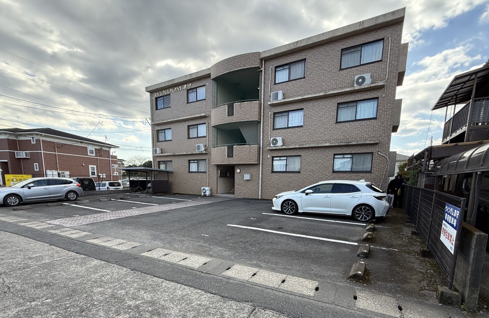 大分市 Windom津守 屋上・外壁塗装工事 ビフォー